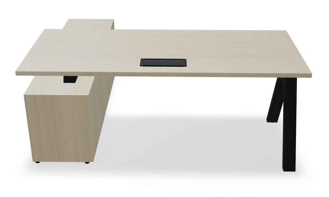 MDD Viga Melamine Desk w/Side Storage