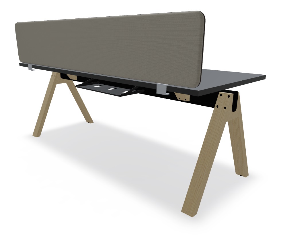 Viga Office Veneer Single Straight Desk, W78.7" x D31.4"