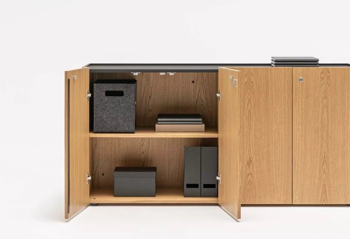 Viga Office Lockable Storage Cabinet with 4 Doors