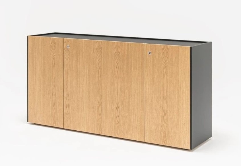 Viga Office Veneer/HPL Lockable Storage Cabinet