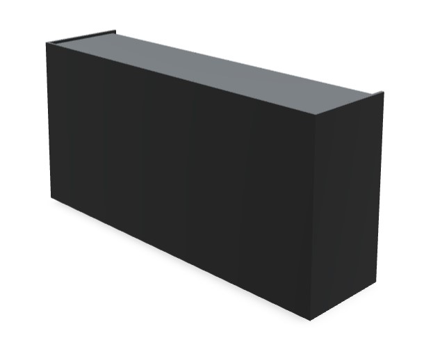 Viga Office Veneer/HPL Bookcase w/4 Shelves