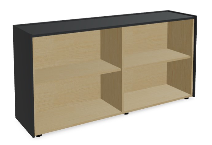 Viga Office Veneer/HPL Bookcase w/4 Shelves