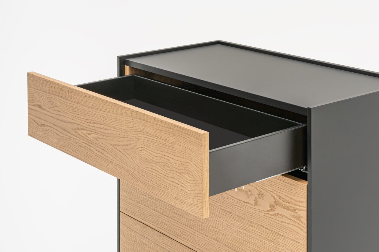 Viga Office Melamine Storage Cabinet w/3 Drawers