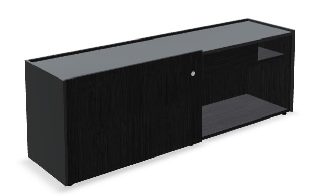 Viga Office D16.4" Veneer Sideboard w/Sliding Door & Drawer