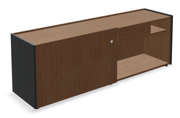 Viga Office D16.4" Veneer Sideboard w/Sliding Door & Drawer