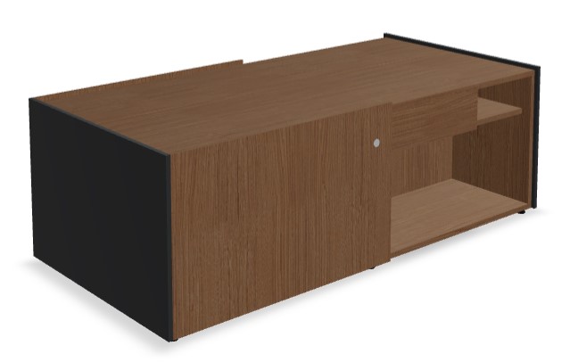 Viga Office D30.9" Veneer Sideboard w/Sliding Door & Drawer