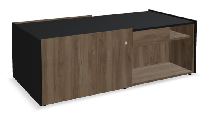 Viga Office D30.7" Melamine Sideboard w/Sliding Door & Drawer