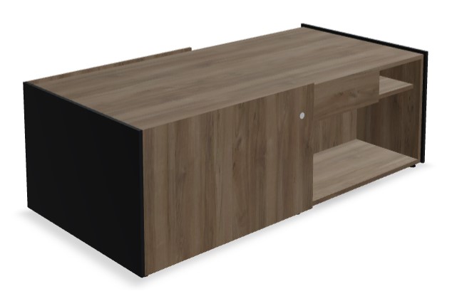 Viga Office D30.7" Melamine Sideboard w/Sliding Door & Drawer