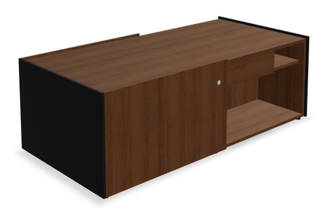 Viga Office D30.7" Melamine Sideboard w/Sliding Door & Drawer