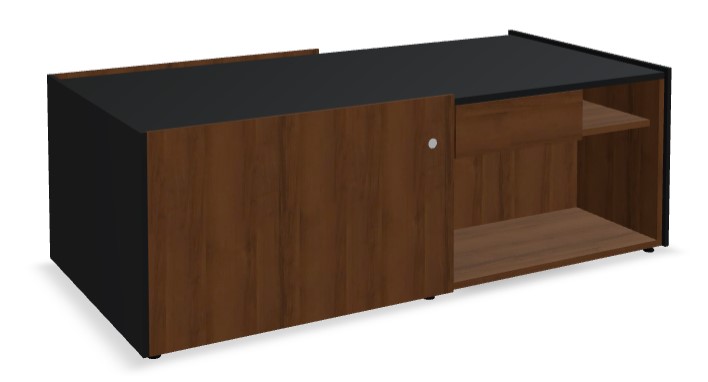 Viga Office D30.7" Melamine Sideboard w/Sliding Door & Drawer