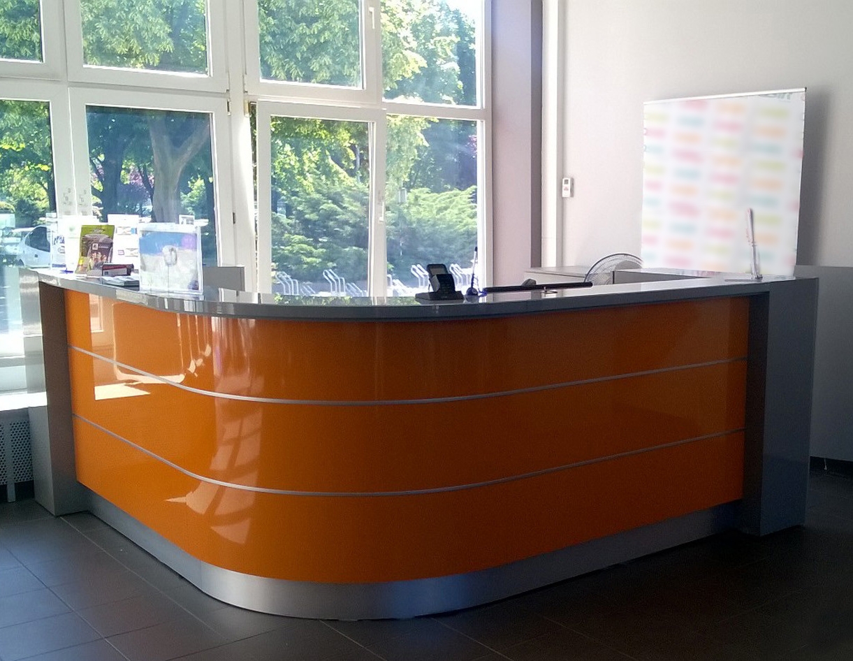 Valde 99" Corner Reception Desk by MDD Office Furniture