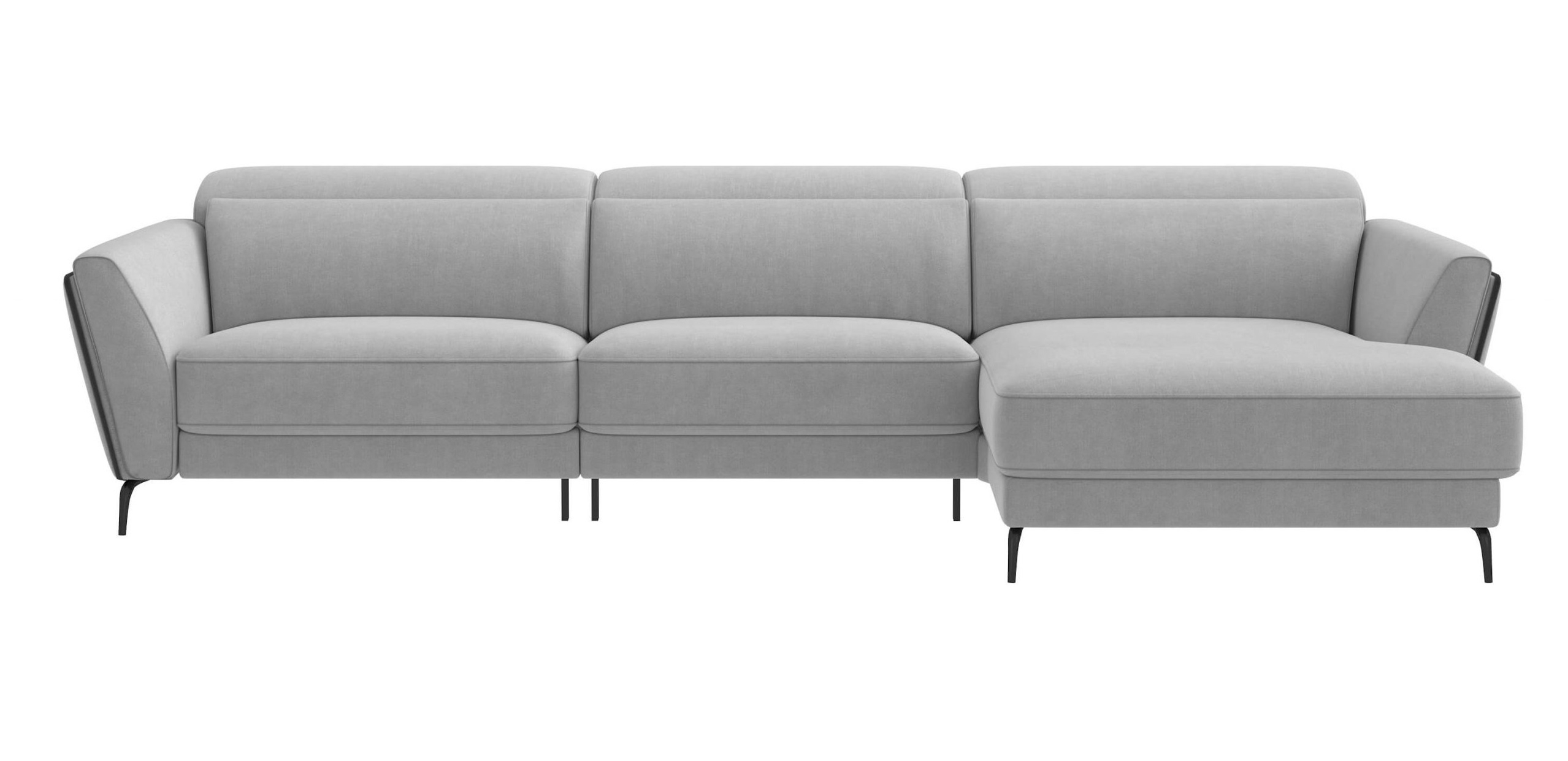 L Shaped Living Room Sofa Grey Euro Adjustable Fabric Furniture Sofa Set Sectional Sofa