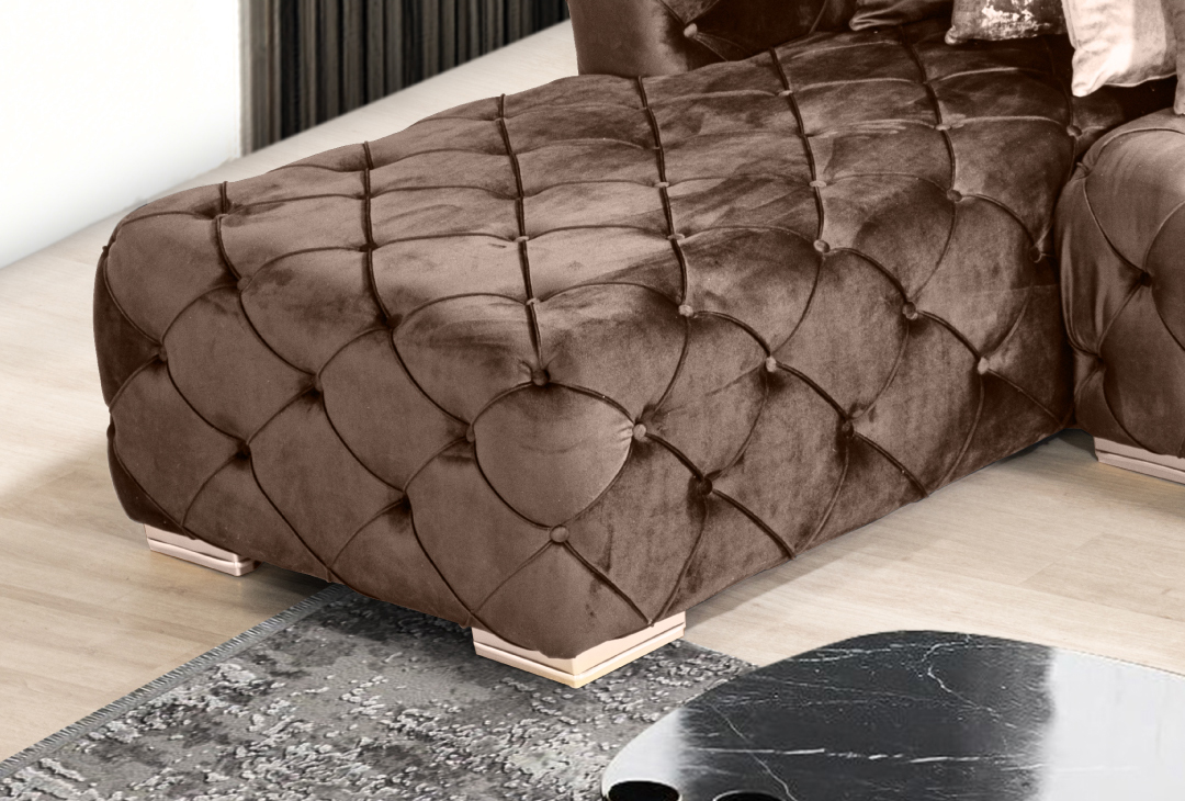 Valencia Upholstered U-Shaped Double Chase Sectional
