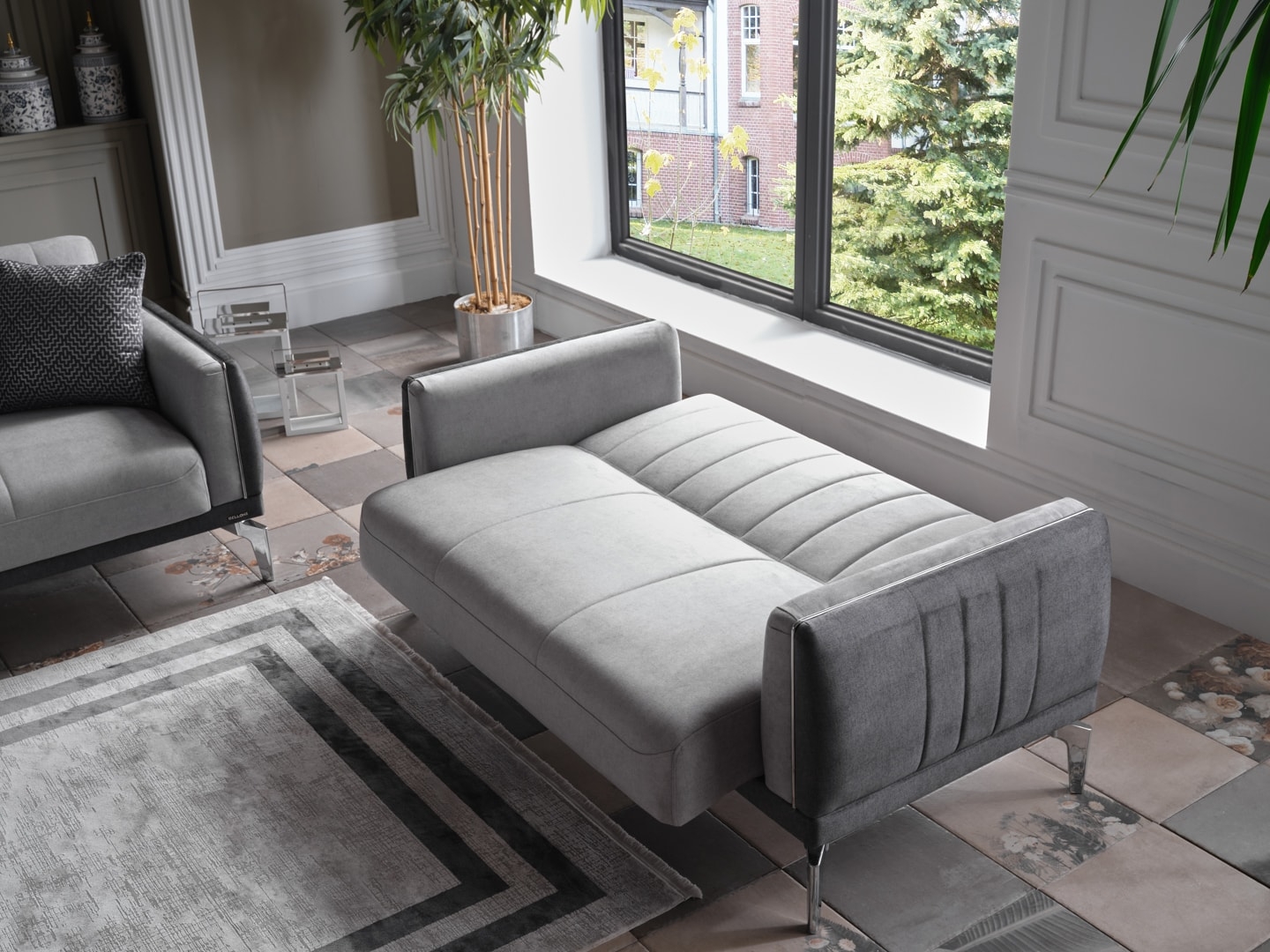 Valens Fabric Sleeper Loveseat