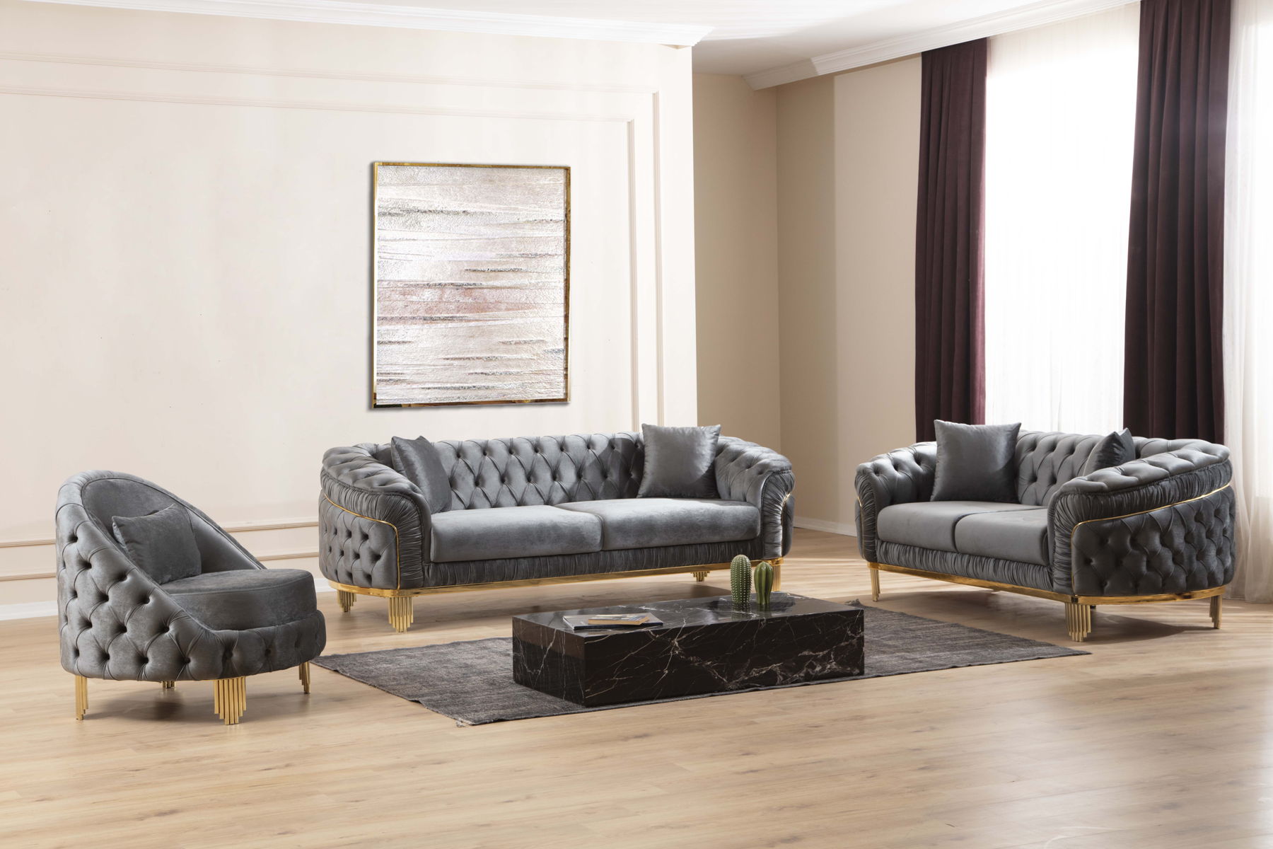 Vanessa Tufted Velvet Chair