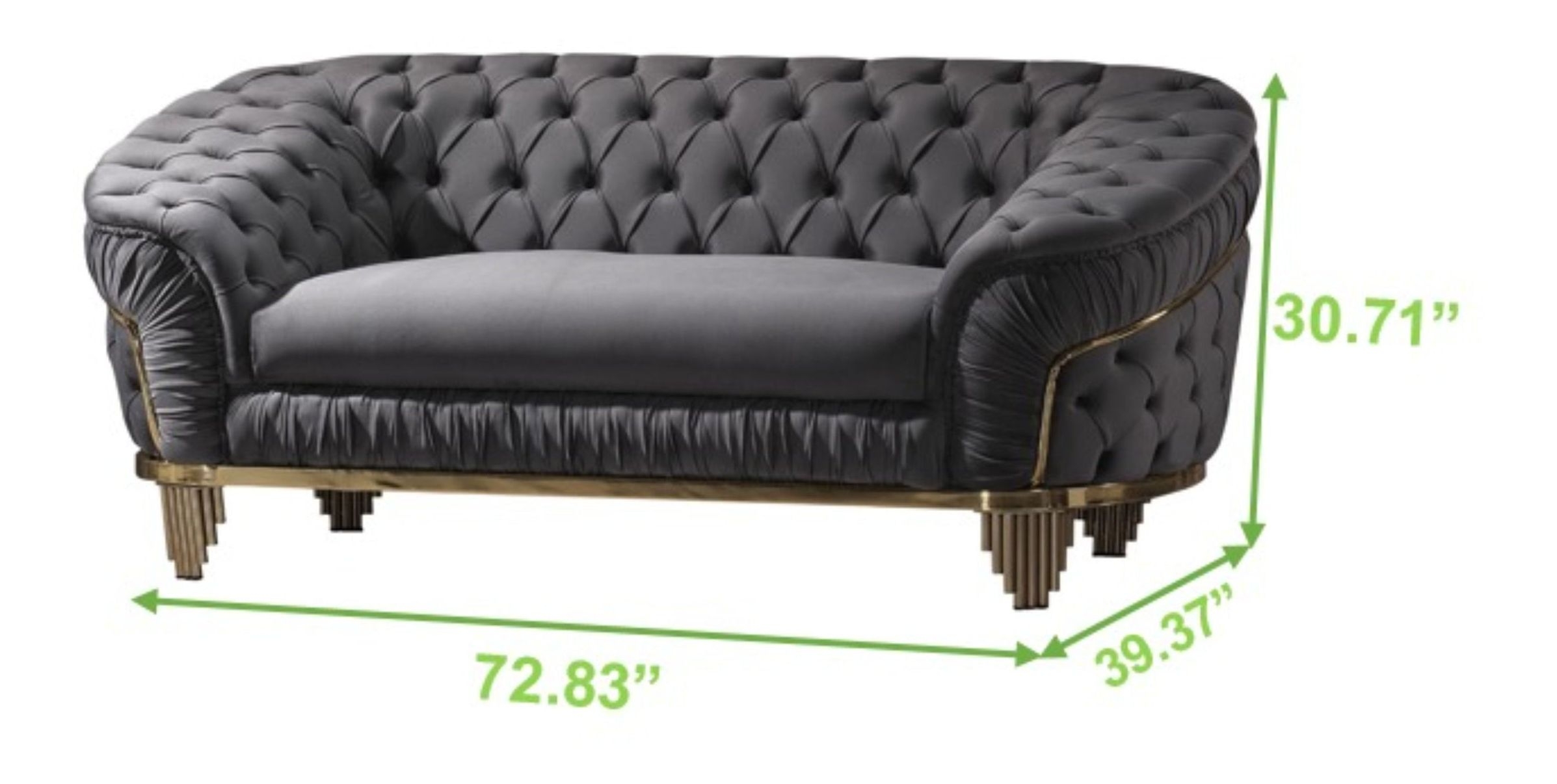 Vanessa Tufted Velvet Living Room Set
