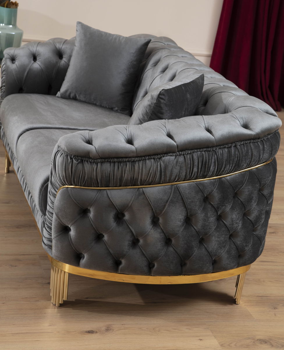 Galaxy Home Vanessa Gray 2pc Living Room Set