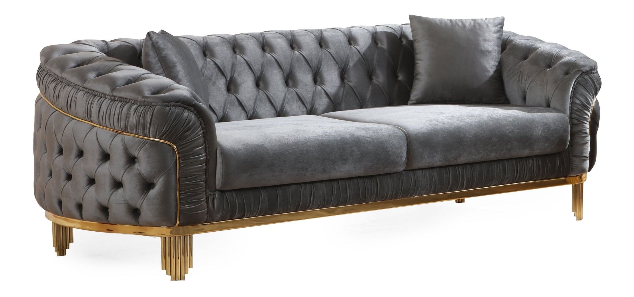 Vanessa Tufted Velvet Living Room Set