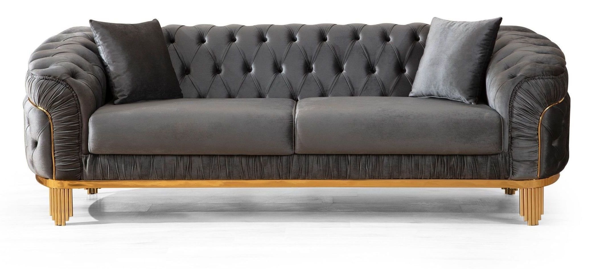 Vanessa Tufted Velvet Living Room Set