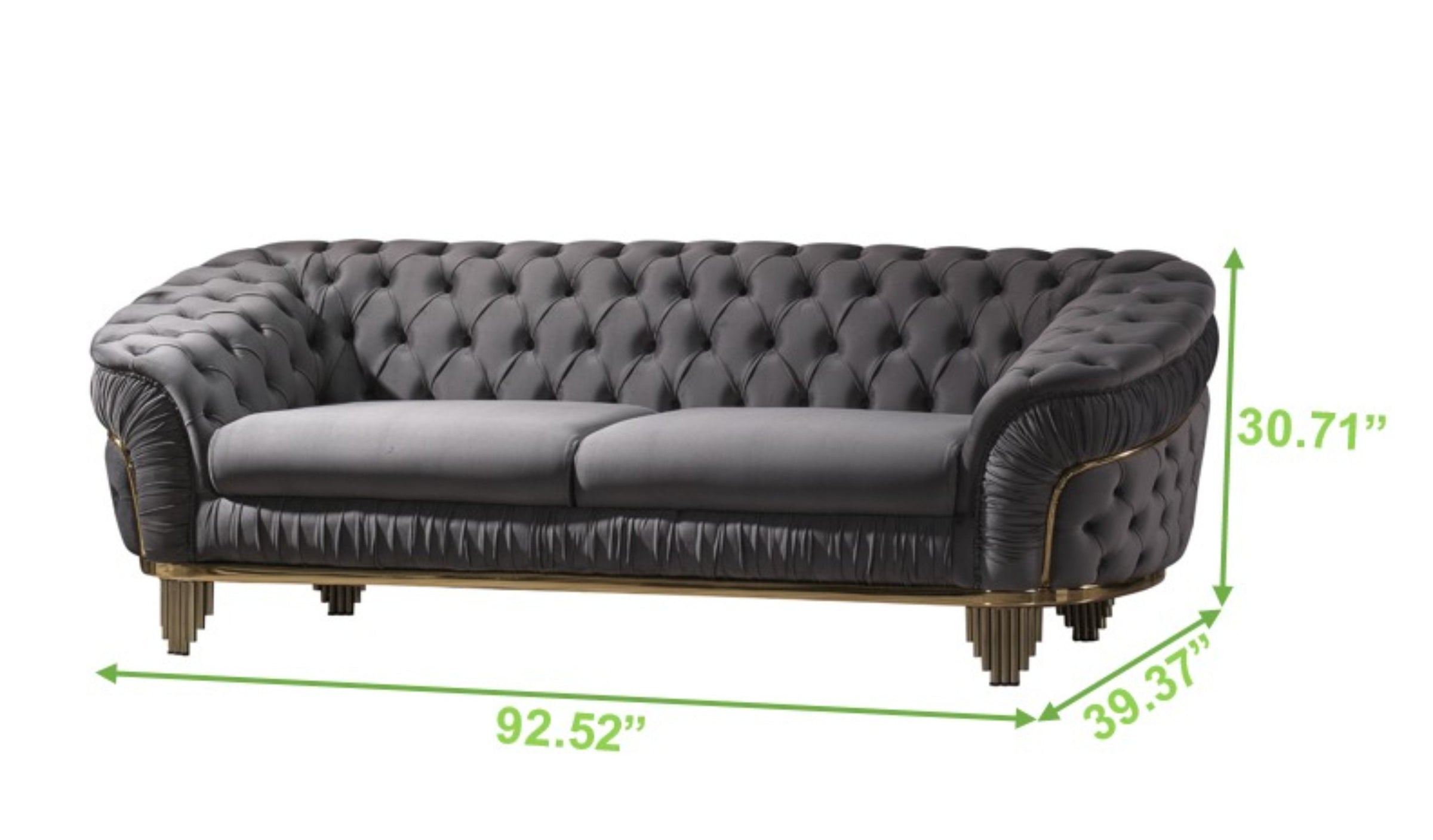 Vanessa Tufted Velvet Sofa
