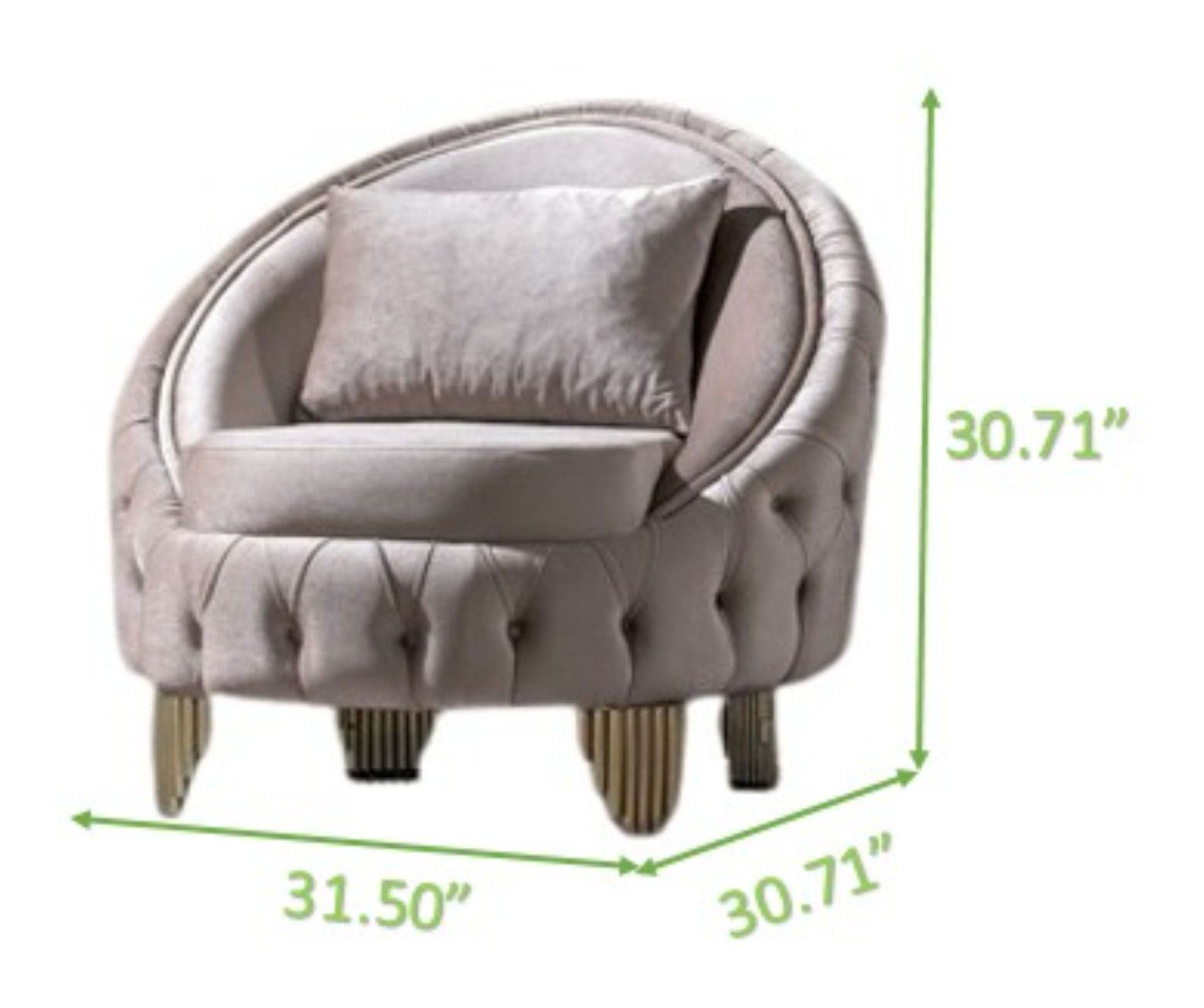 Vanessa Tufted Velvet Chair
