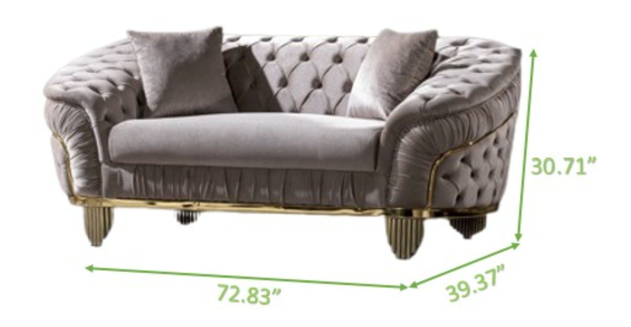 Galaxy Vanessa Taupe Sofa