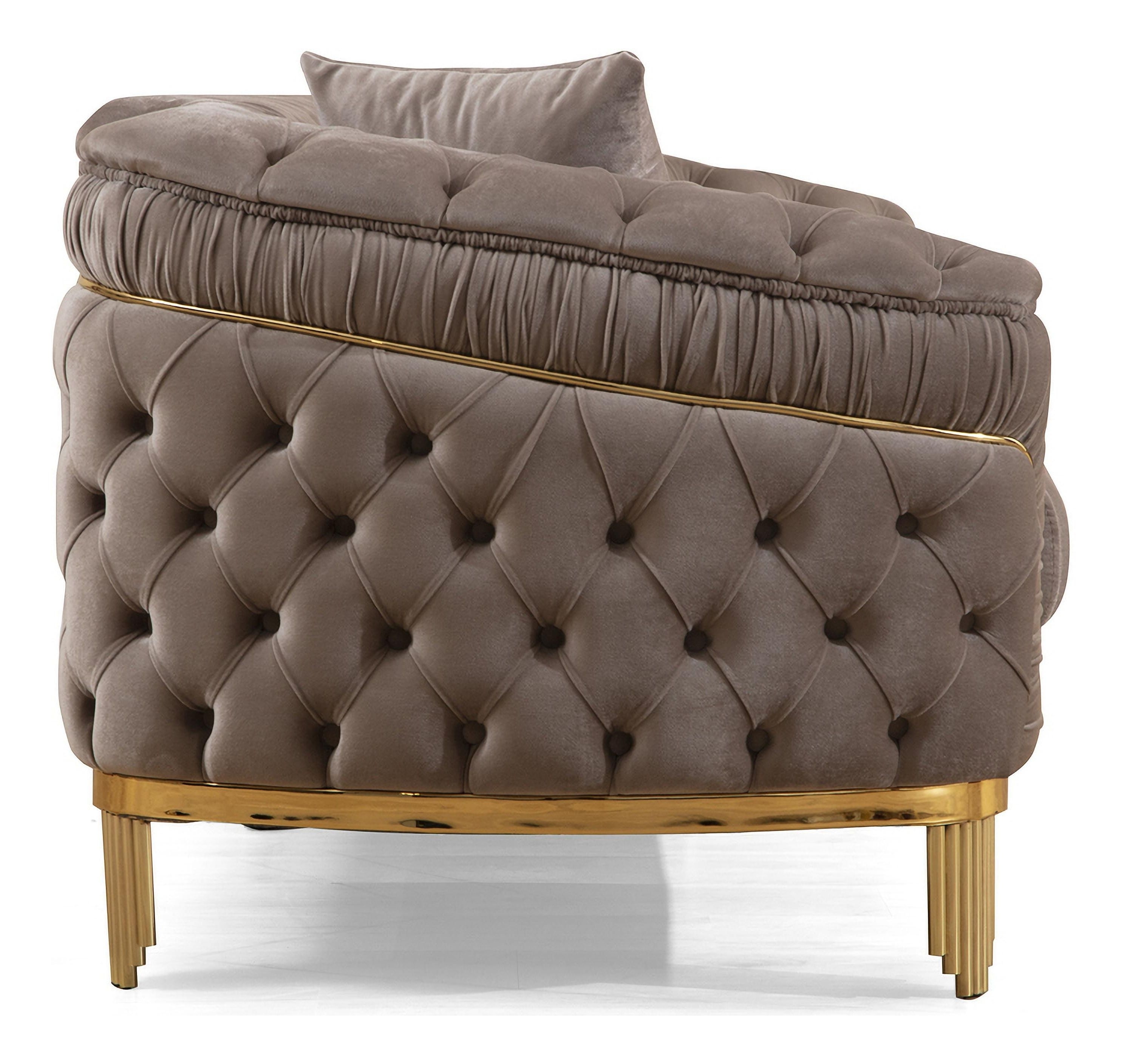 Vanessa Tufted Velvet Living Room Set