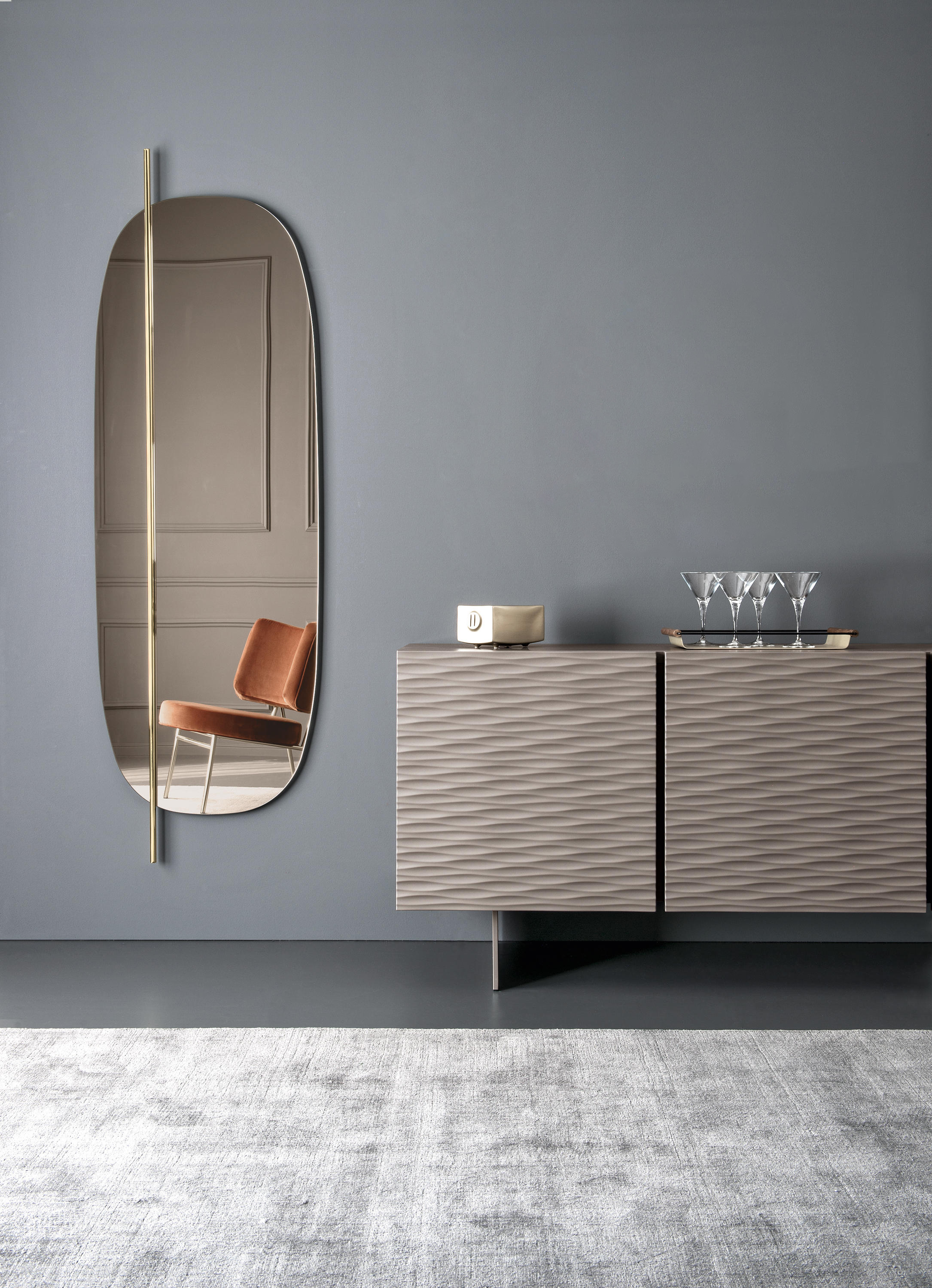 Vanity Large Oval Wall Mirror