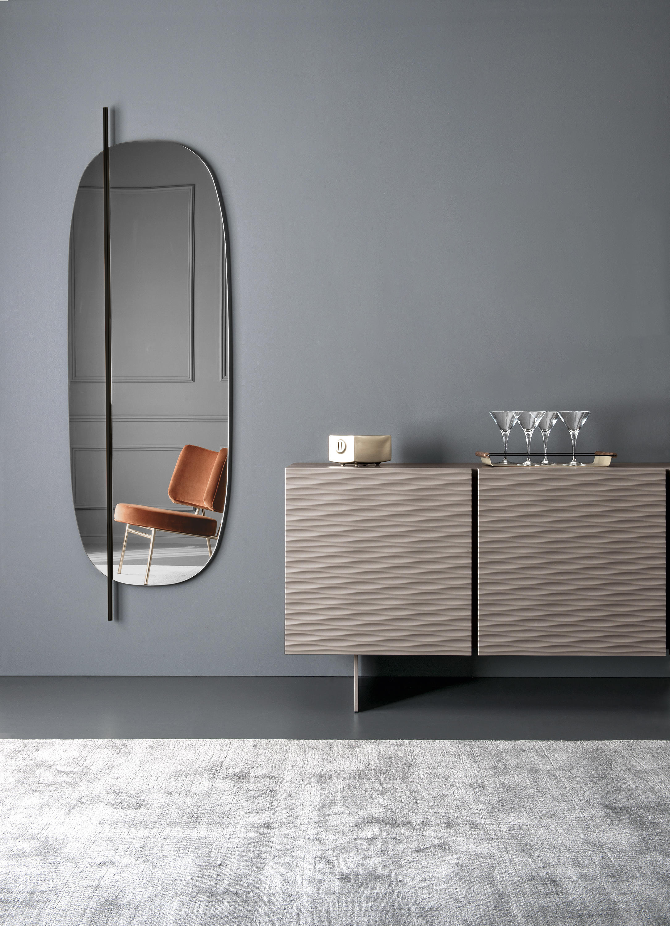 Vanity Large Oval Wall Mirror