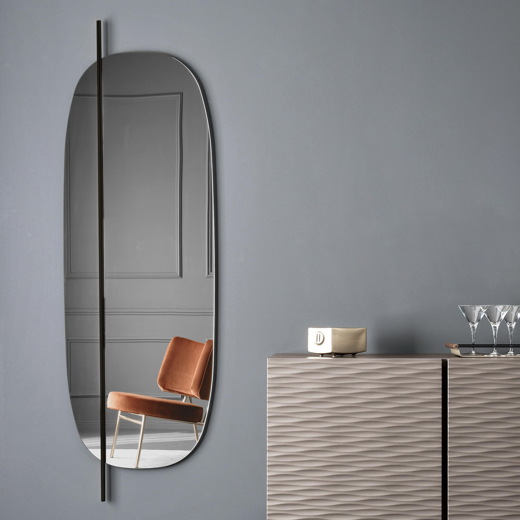 Vanity Large Oval Wall Mirror