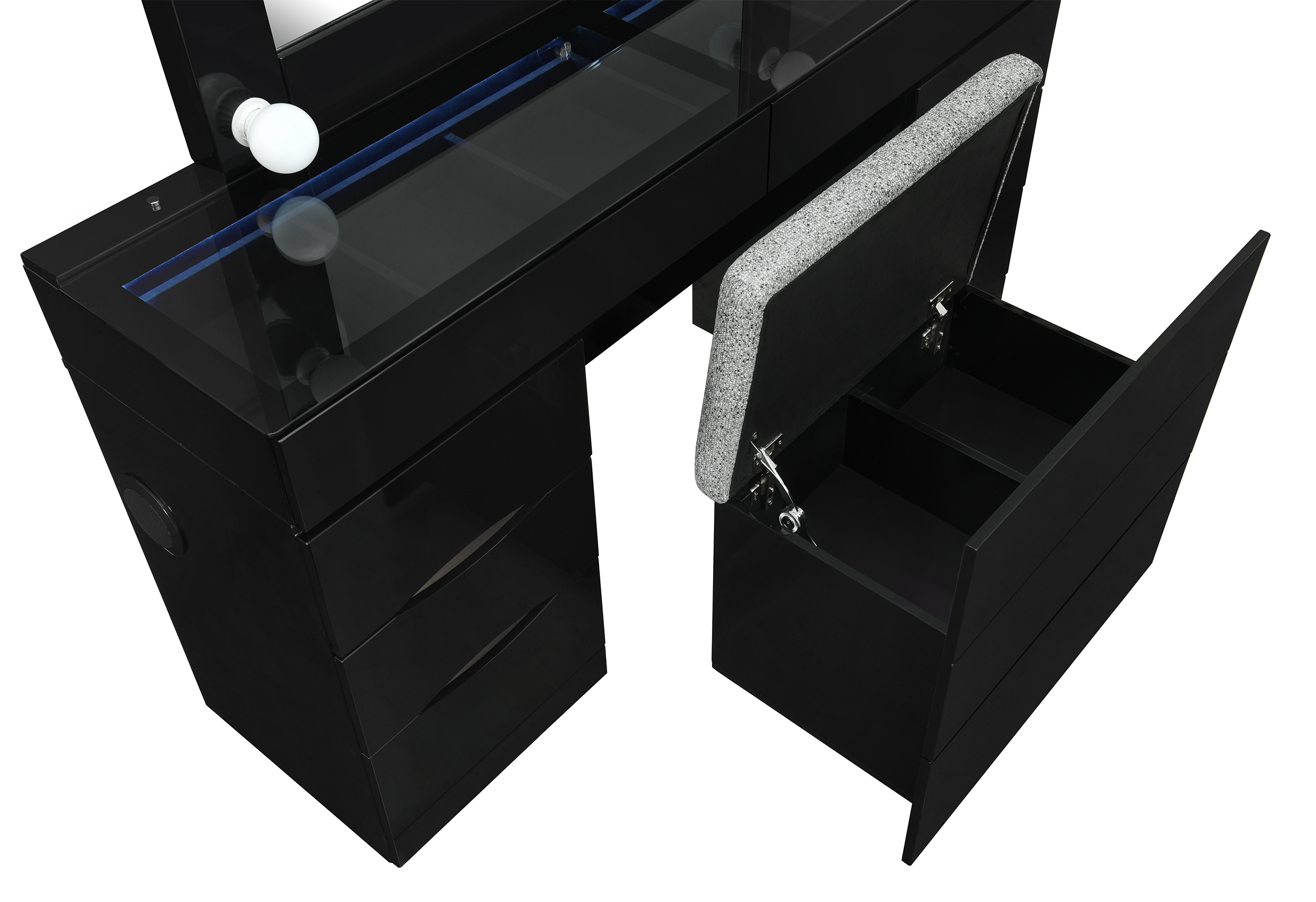 Ella Vanity Set with Storage Stool