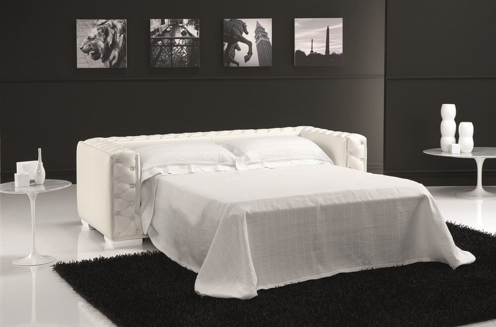 The Vanity Leather Sofa Bed