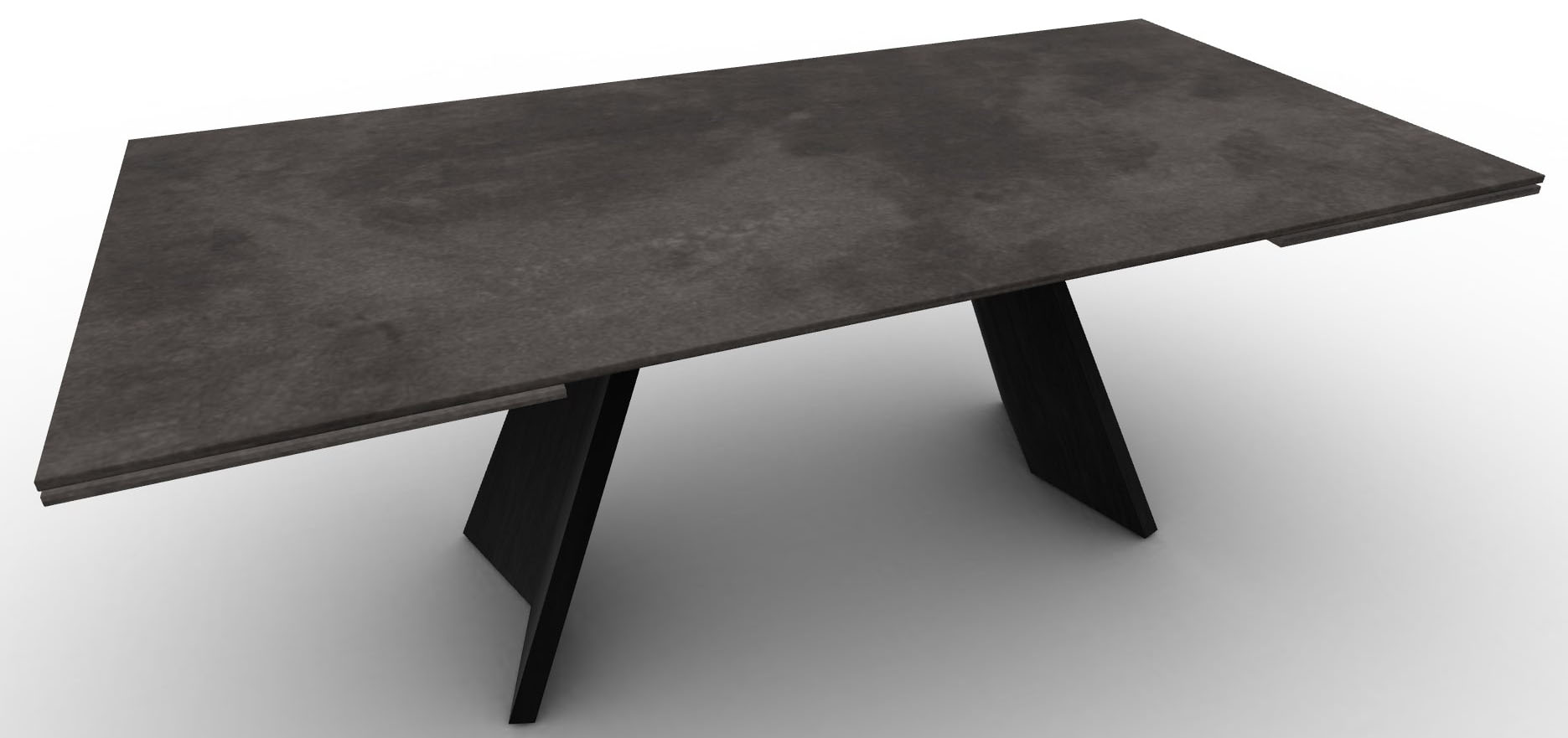 Icaro W78.7"-98.4"-118.1" Ceramic/Wood Customizable Extendable Rectangular Dining Table