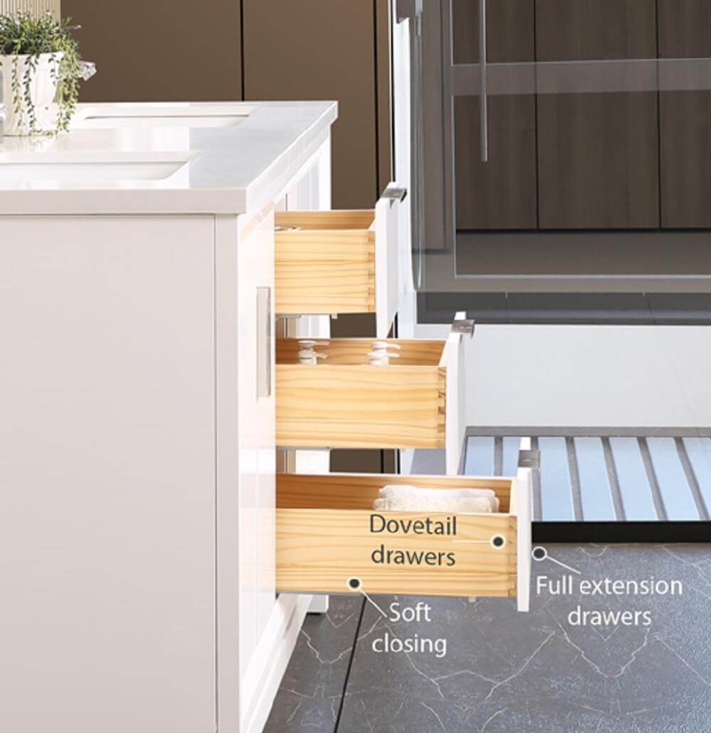Valencia 60" Solid Wood Double Sink Free-standing Vanity with Quartz Countertop & Ceramic Sink