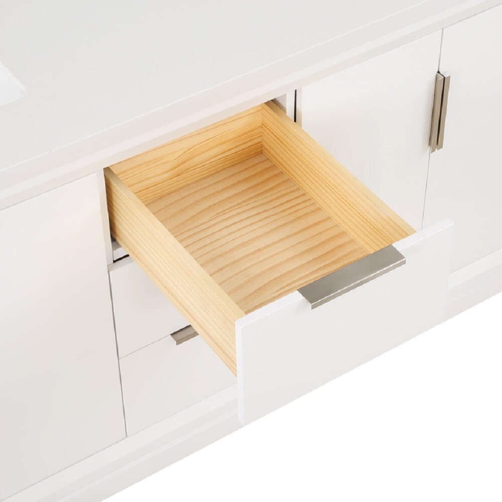 Valencia 60" Solid Wood Double Sink Free-standing Vanity with Quartz Countertop & Ceramic Sink
