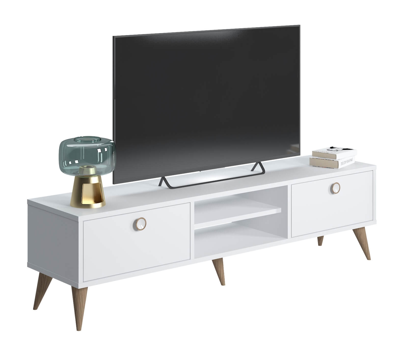 Vega Modern Contemporary TV Unit with Drawers