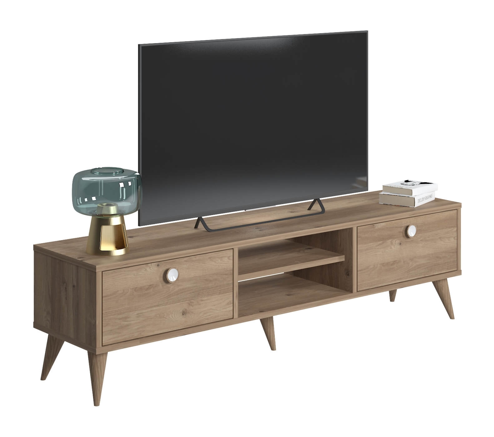 Vega Modern Contemporary TV Unit with Drawers