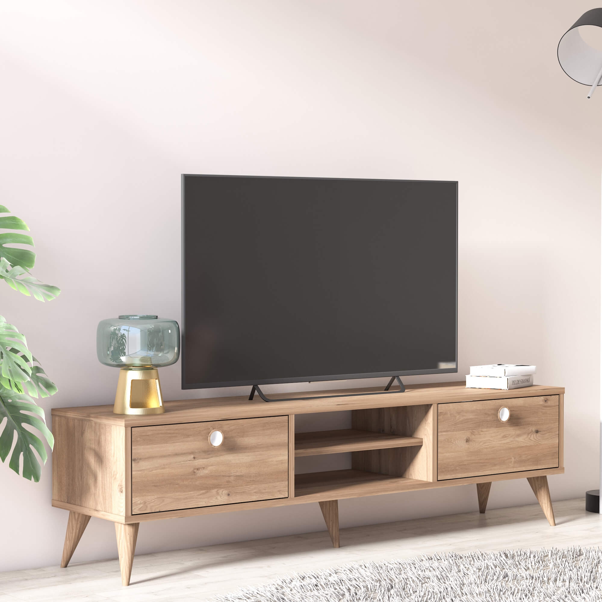 Vega Modern Contemporary TV Unit with Drawers