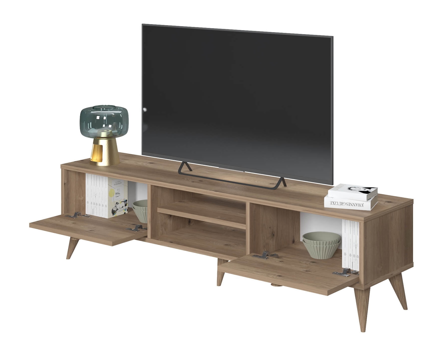 Vega Modern Contemporary TV Unit with Drawers