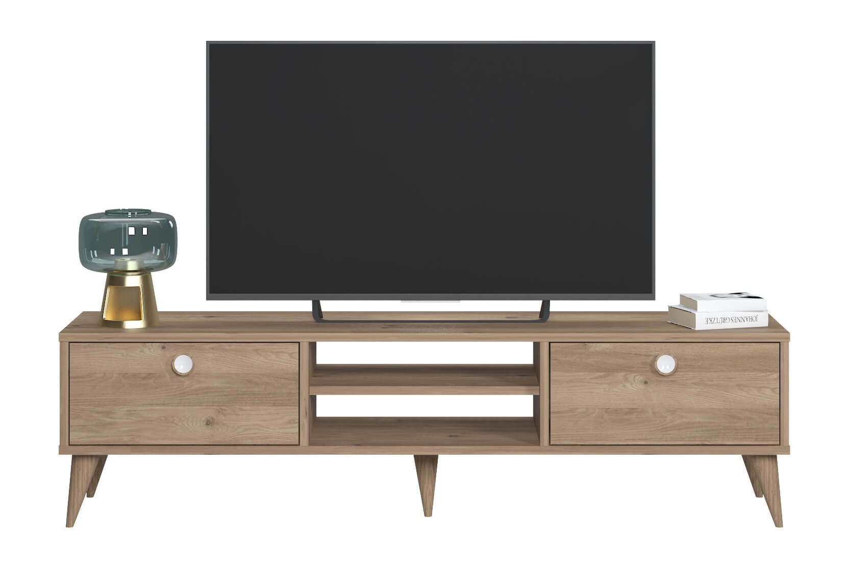 Vega Modern Contemporary TV Unit with Drawers
