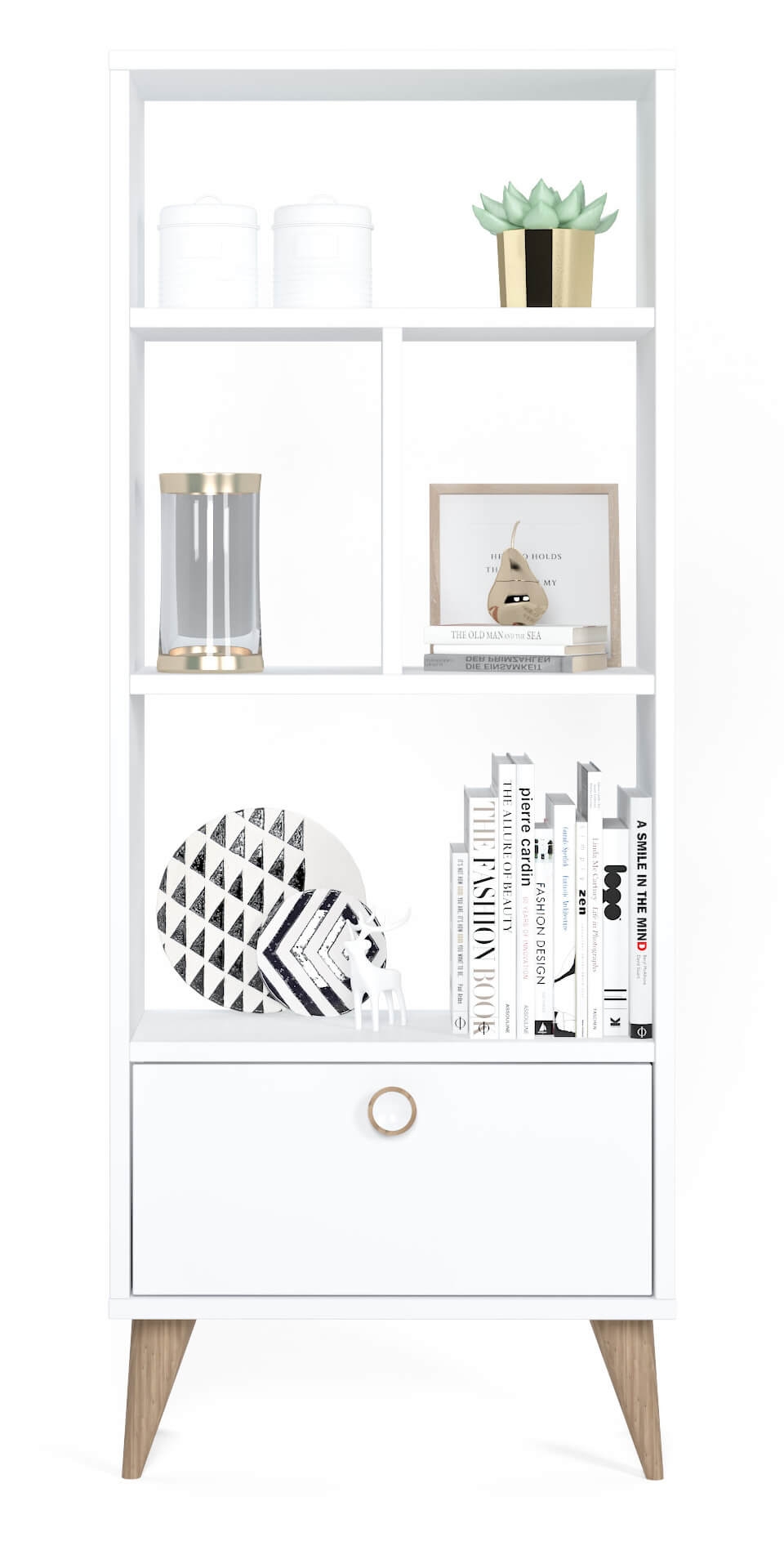 Vega Modern Contemporary Wall Unit Storage & Bookcase