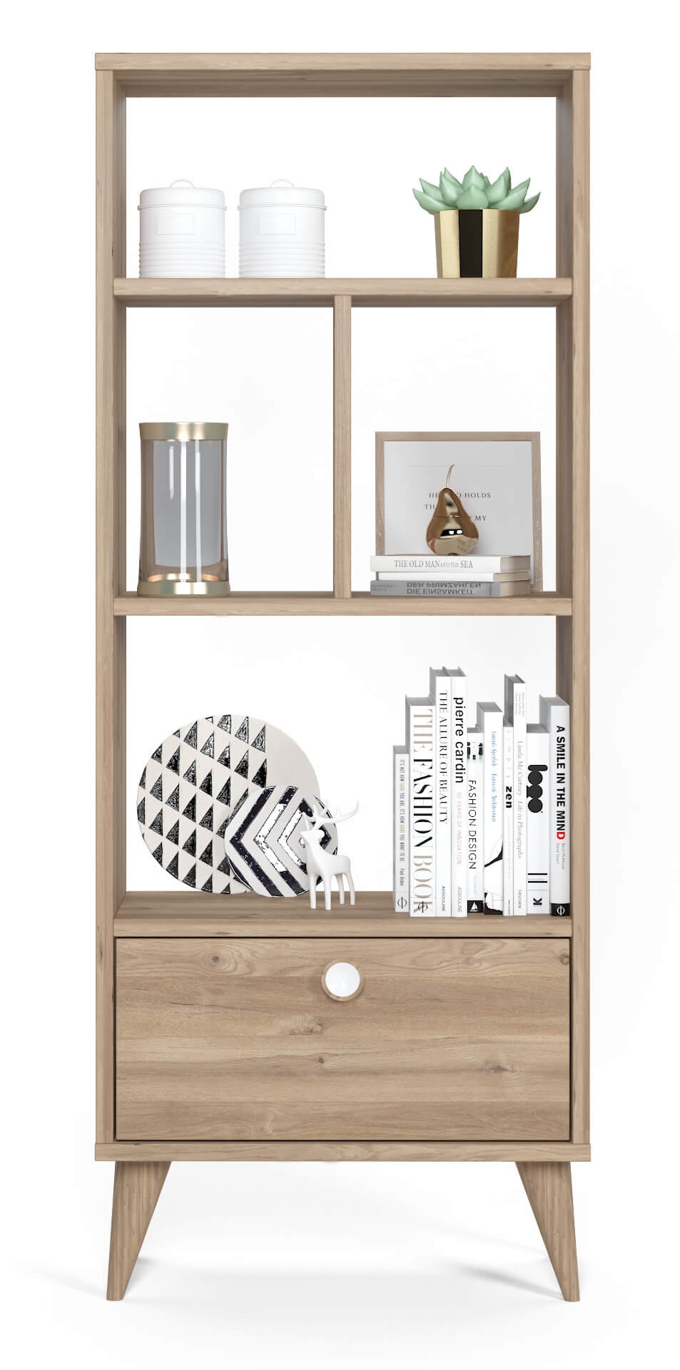 Vega Modern Contemporary Wall Unit Storage & Bookcase