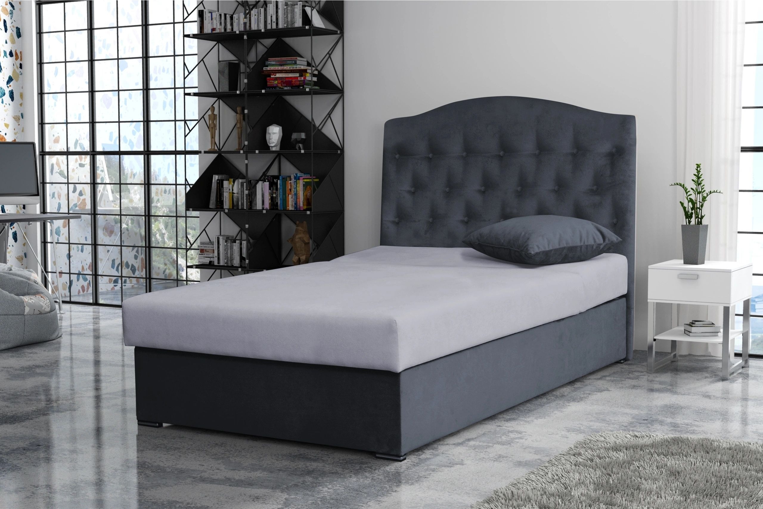 Julia Fabric Upholstered Storage Full Size Bed