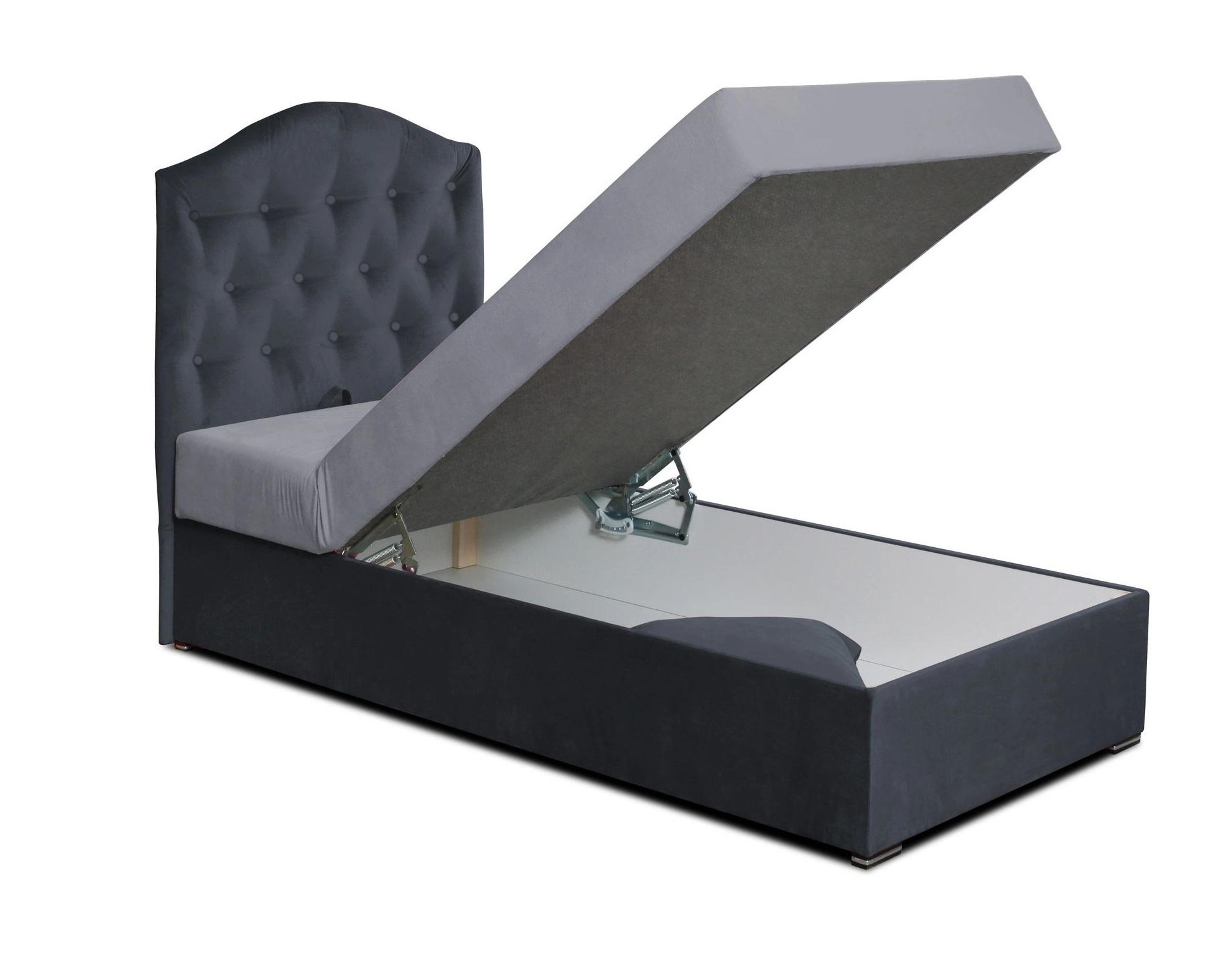 Julia Fabric Upholstered Storage Twin Size Bed
