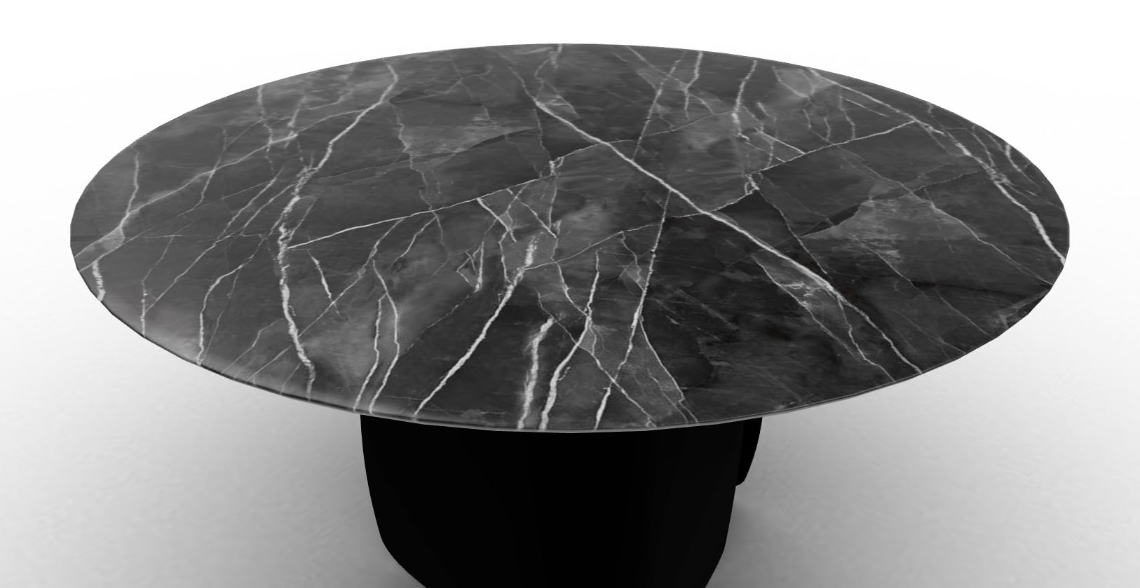 Twins Metal/Ceramic Round Dining Table