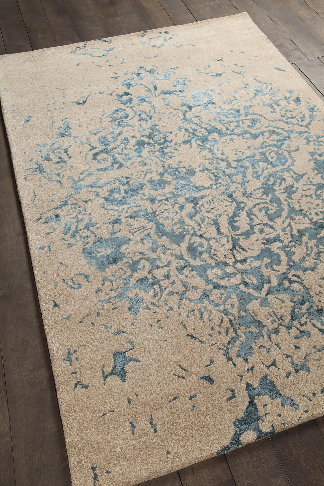 Veleno Wool/Viscose Rectangular Handmade Rug