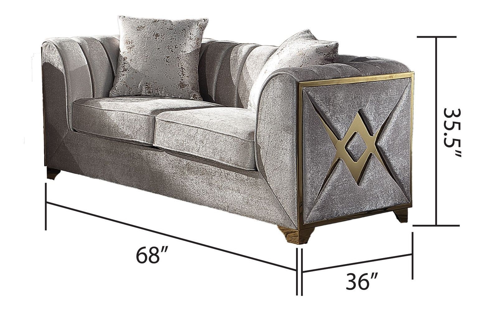Valencia Velvet Loveseat