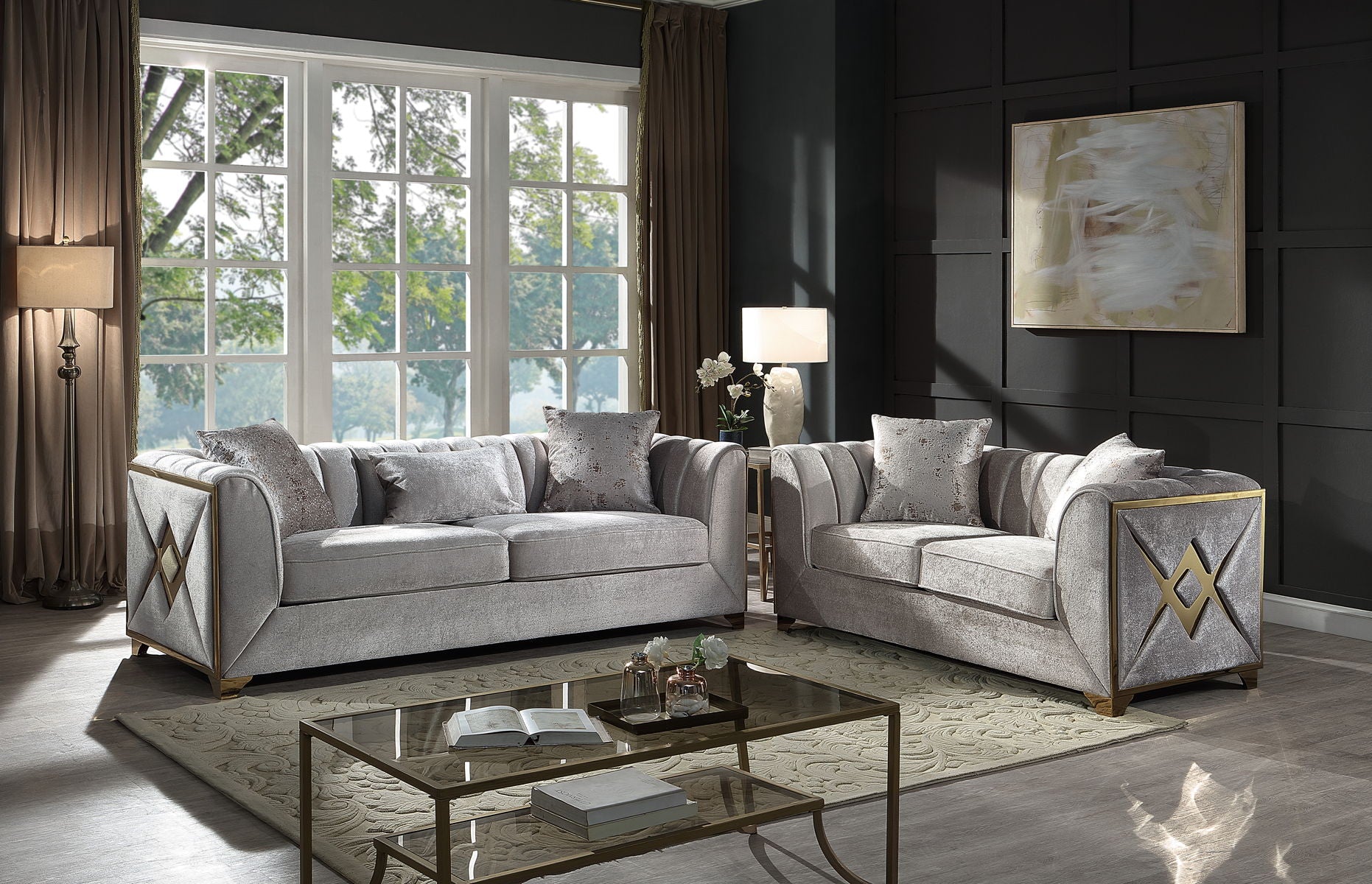 Valencia Modern Style 2 PC Living room Set