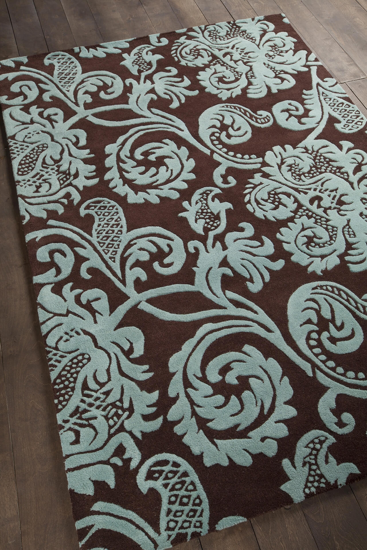 Venetian Wool Rectangular Handmade Rug, 7'9" x 10'6"