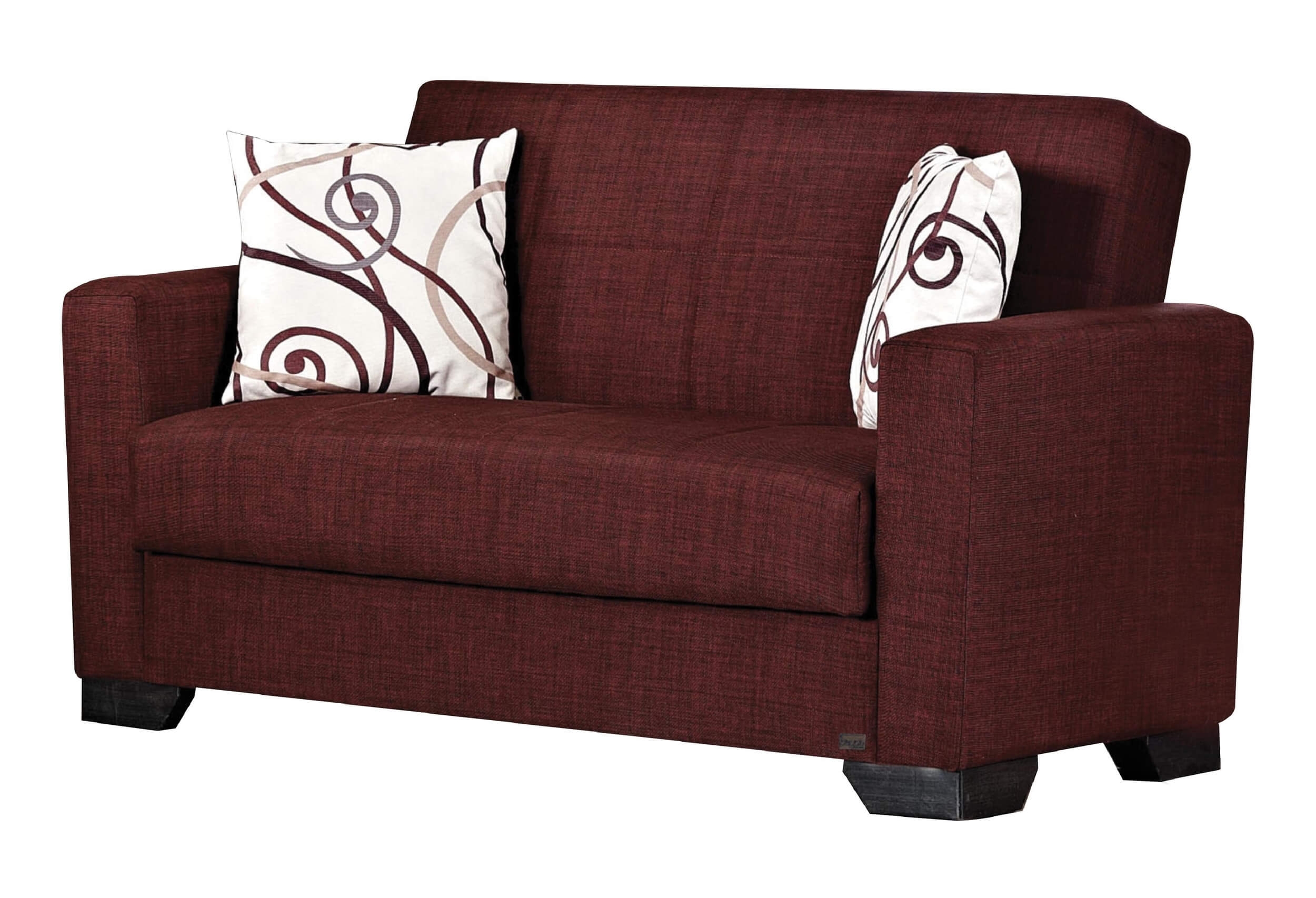 Vermont Fabric/PU Storage Sleeper Loveseat